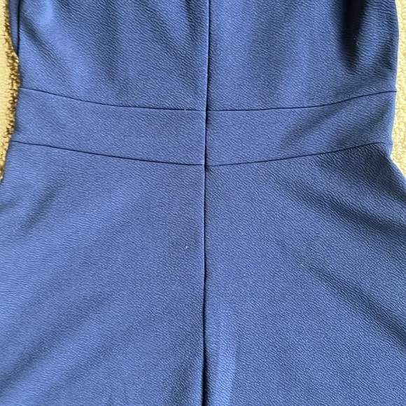 Owin Floral waist fit and flare 3-4 sleeve dress navy blue - Picture 7 of 11